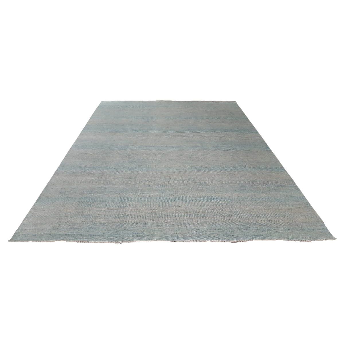 Pacific Touch 41980 Aqua Blue Grey Modern Hand Knotted Rug