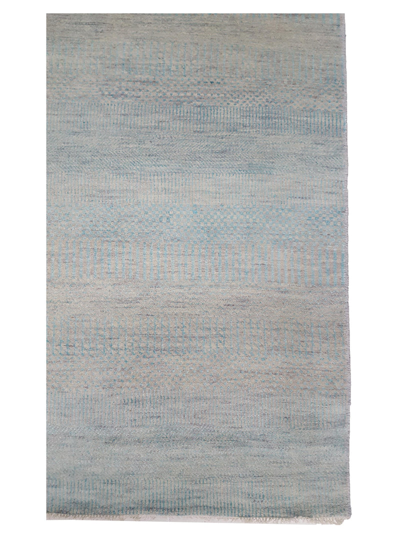 Pacific Touch 41980 Aqua Blue Grey Modern Hand Knotted Rug