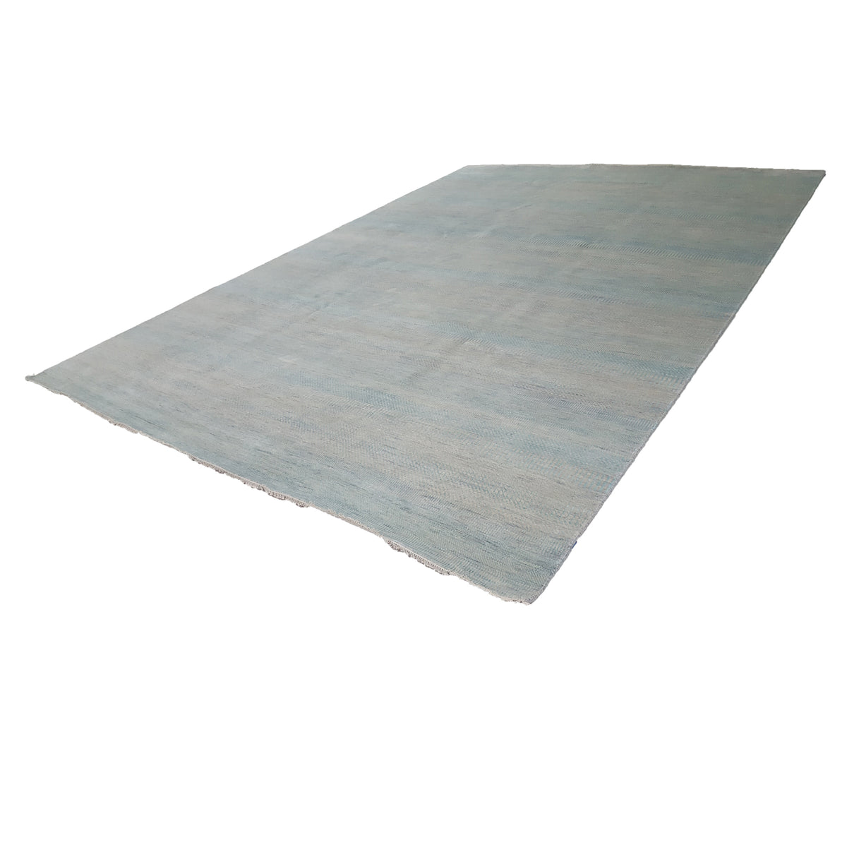Pacific Touch 41980 Aqua Blue Grey Modern Hand Knotted Rug