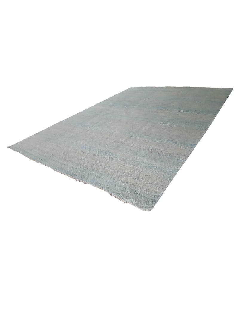 Pacific Touch 41980 Aqua Blue Grey Modern Hand Knotted Rug