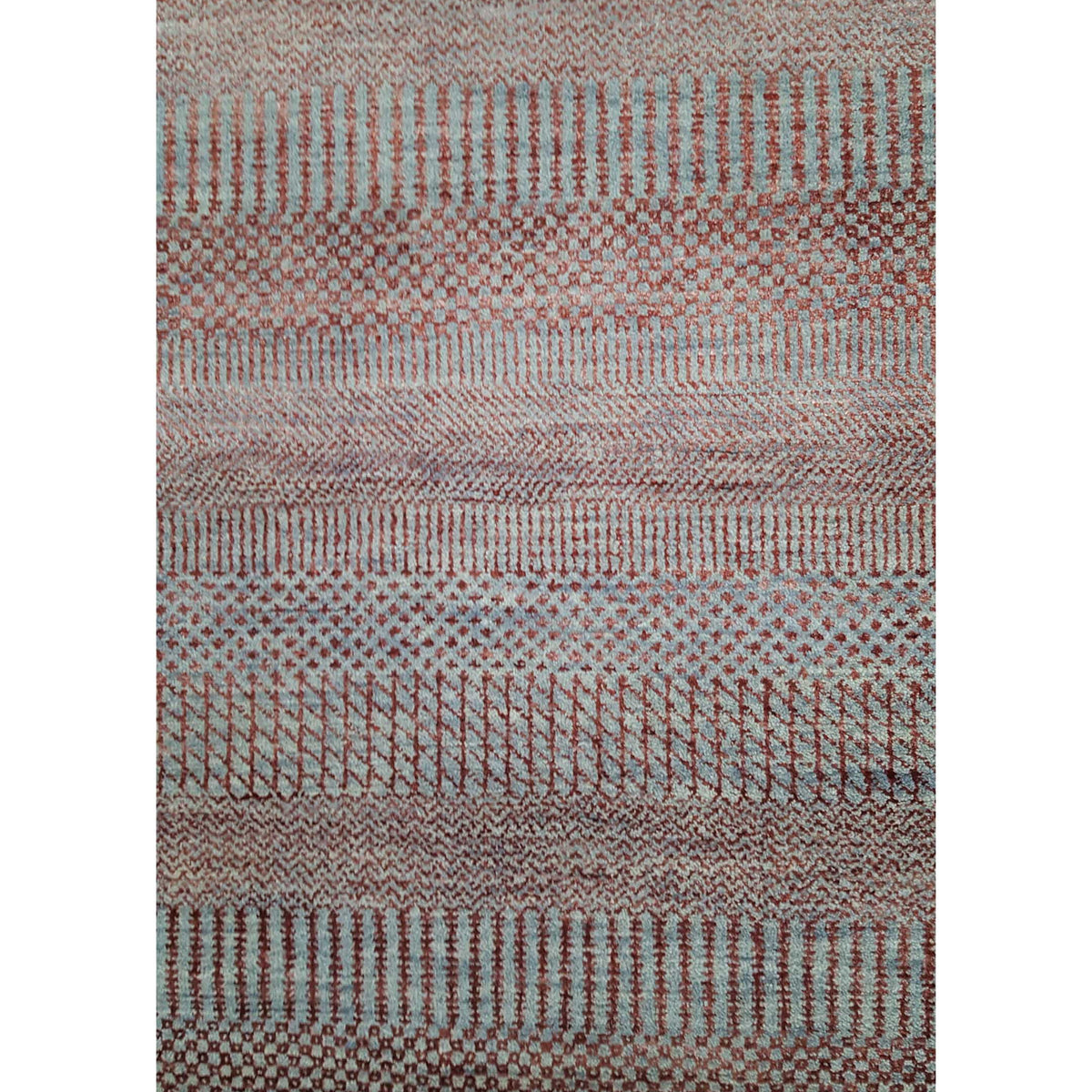 Pacific Touch 41983 Grey Rust Modern Hand Knotted Rug