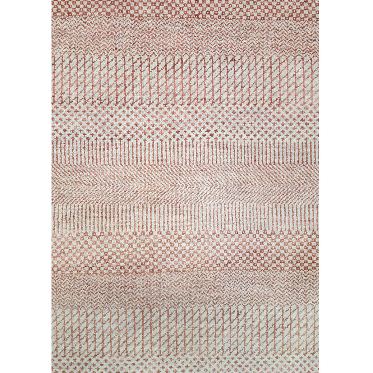 Pacific Touch 41993 Grey Rust Modern Hand Knotted Rug