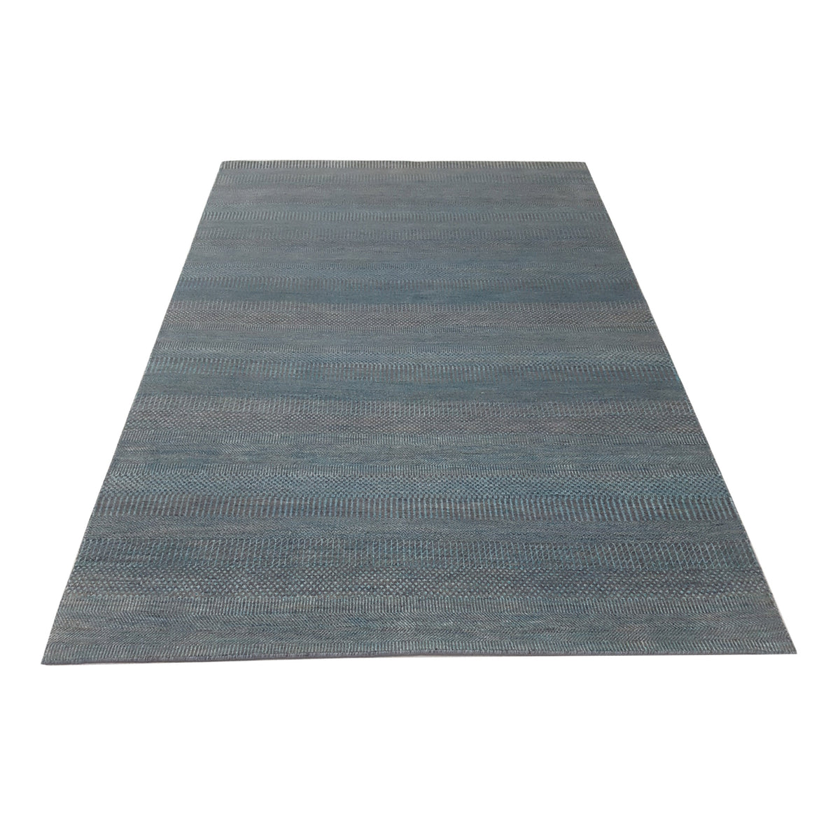Pacific Touch 42006 Aqua Grey Modern Hand Knotted Rug