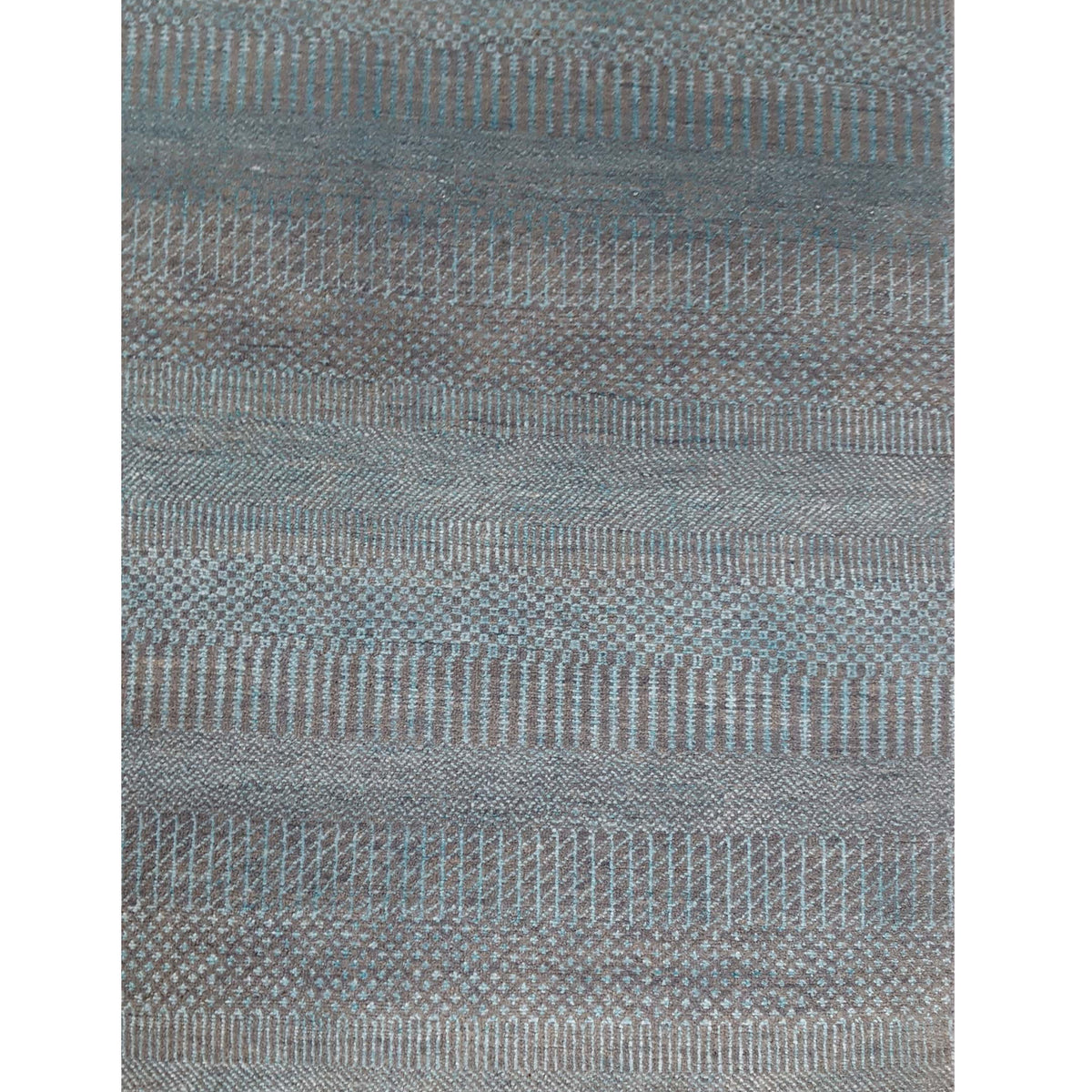 Pacific Touch 42006 Aqua Grey Modern Hand Knotted Rug
