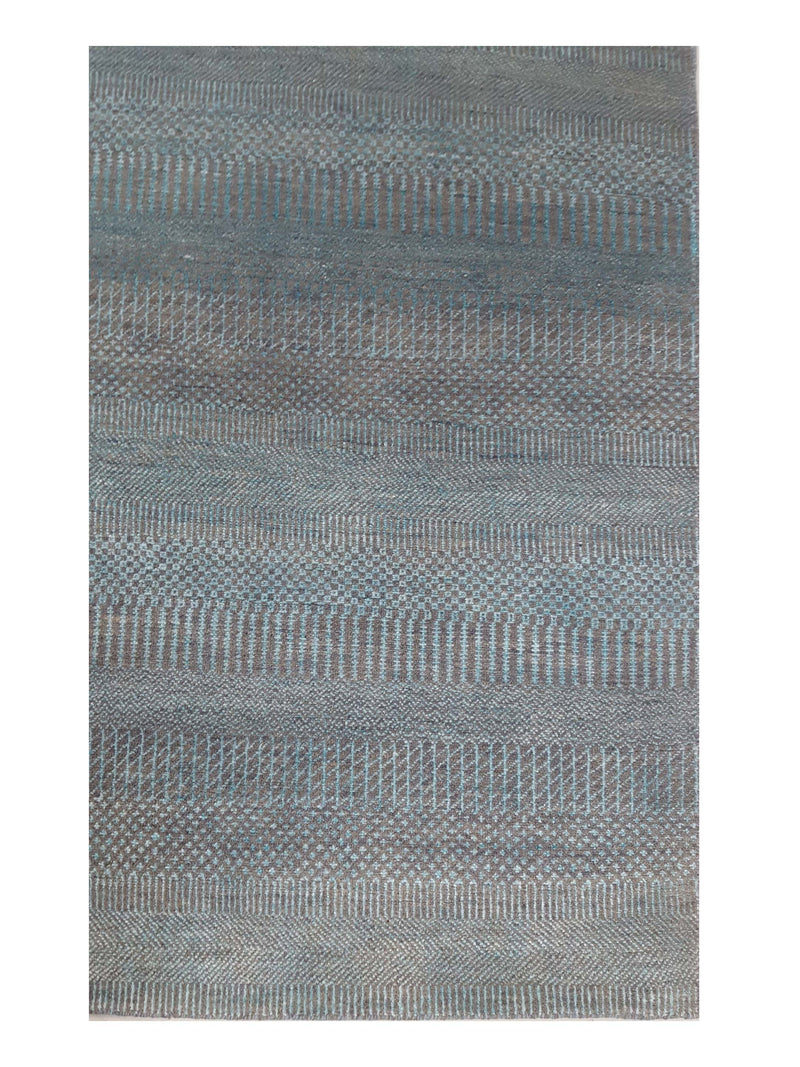 Pacific Touch 42006 Aqua Grey Modern Hand Knotted Rug
