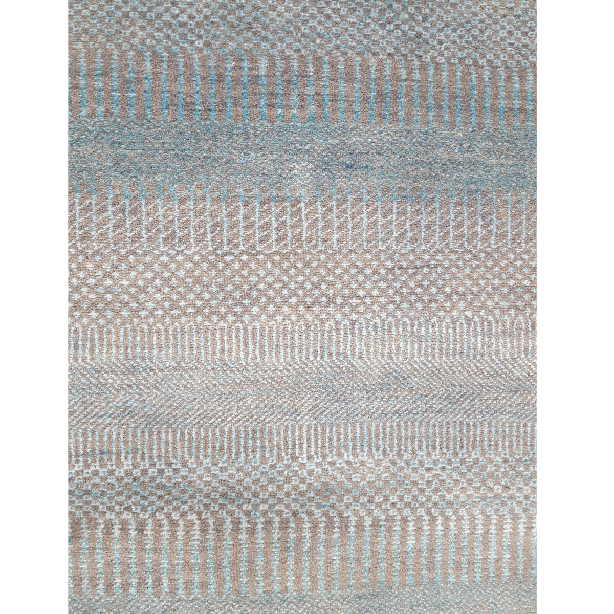 Pacific Touch 42006 Aqua Grey Modern Hand Knotted Rug