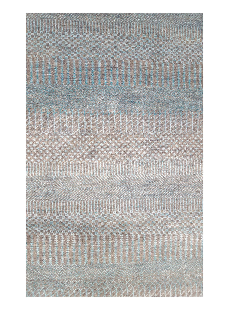 Pacific Touch 42006 Aqua Grey Modern Hand Knotted Rug