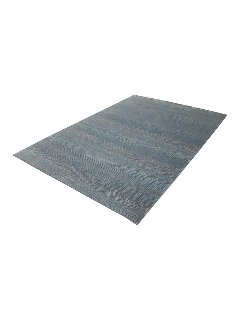 Pacific Touch 42006 Aqua Grey Modern Hand Knotted Rug