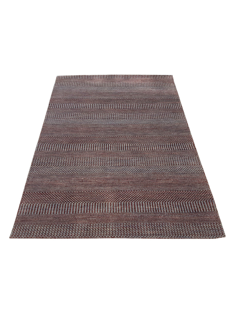 Pacific Touch 42011 Grey Rust Modern Hand Knotted Rug