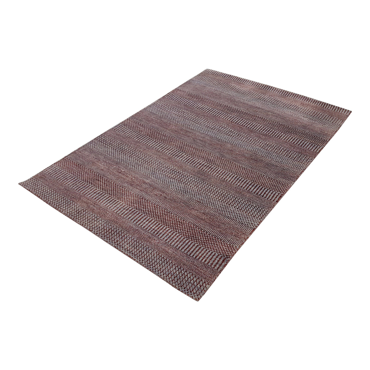 Pacific Touch 42011 Grey Rust Modern Hand Knotted Rug