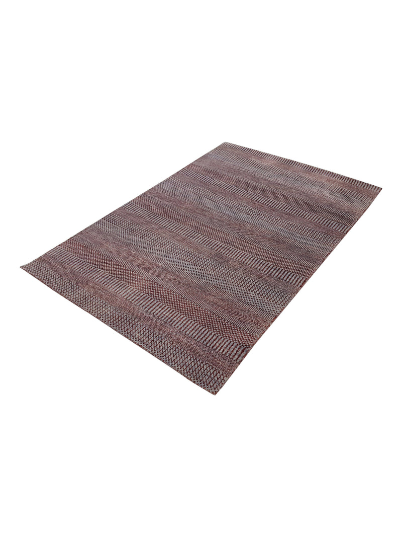 Pacific Touch 42011 Grey Rust Modern Hand Knotted Rug