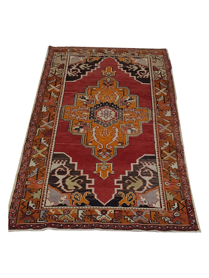 Pacific Anatolian 42013 Orange Yellow Traditional Hand Knotted Rug