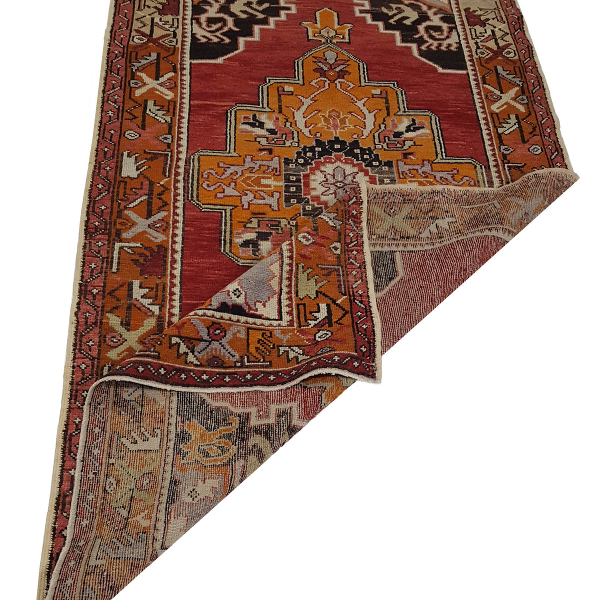 Pacific Anatolian 42013 Orange Yellow Traditional Hand Knotted Rug