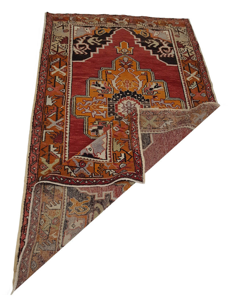 Pacific Anatolian 42013 Orange Yellow Traditional Hand Knotted Rug