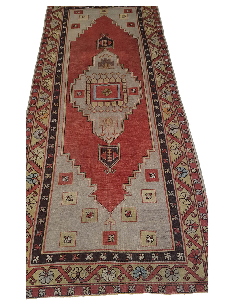 Pacific Anatolian 42014 Beige Coral Traditional Hand Knotted Rug