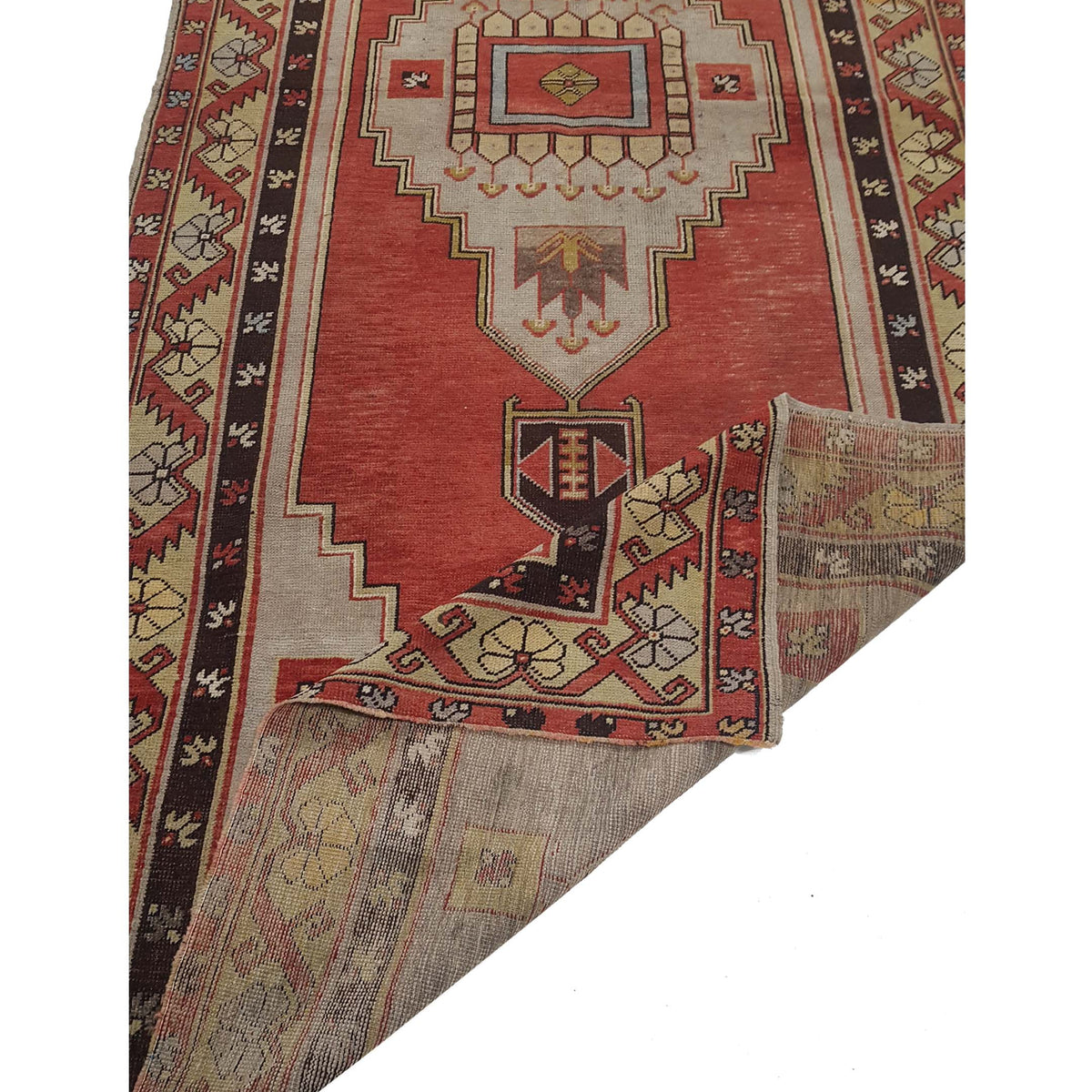 Pacific Anatolian 42014 Beige Coral Traditional Hand Knotted Rug