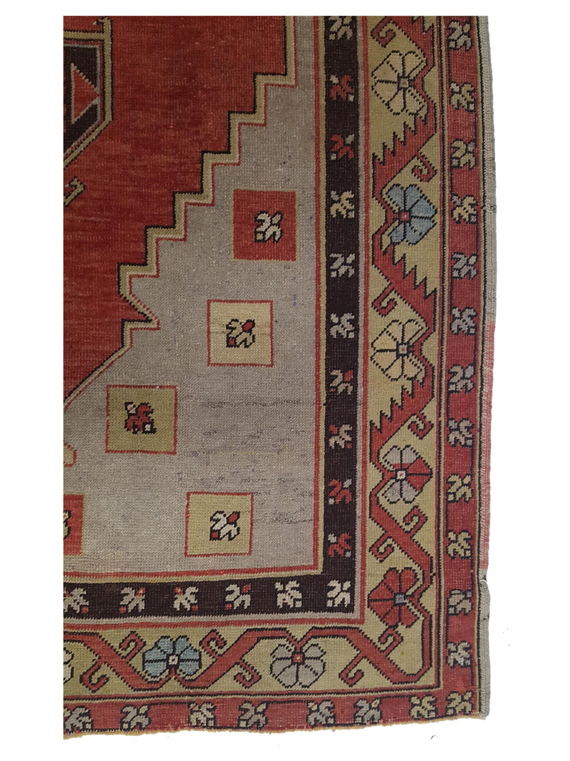 Pacific Anatolian 42014 Beige Coral Traditional Hand Knotted Rug