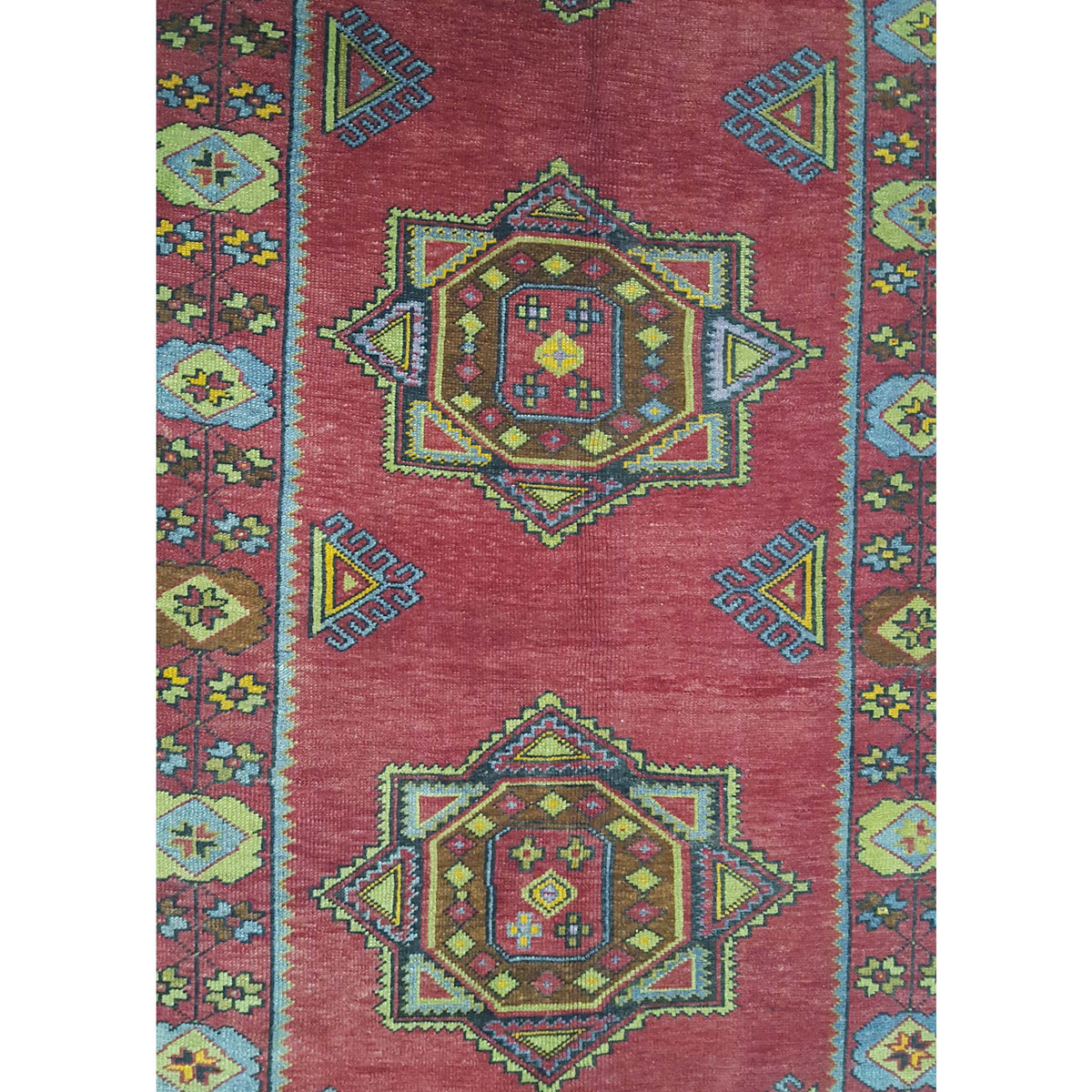 Pacific Anatolian 42017 Orange Lime Traditional Hand Knotted Rug