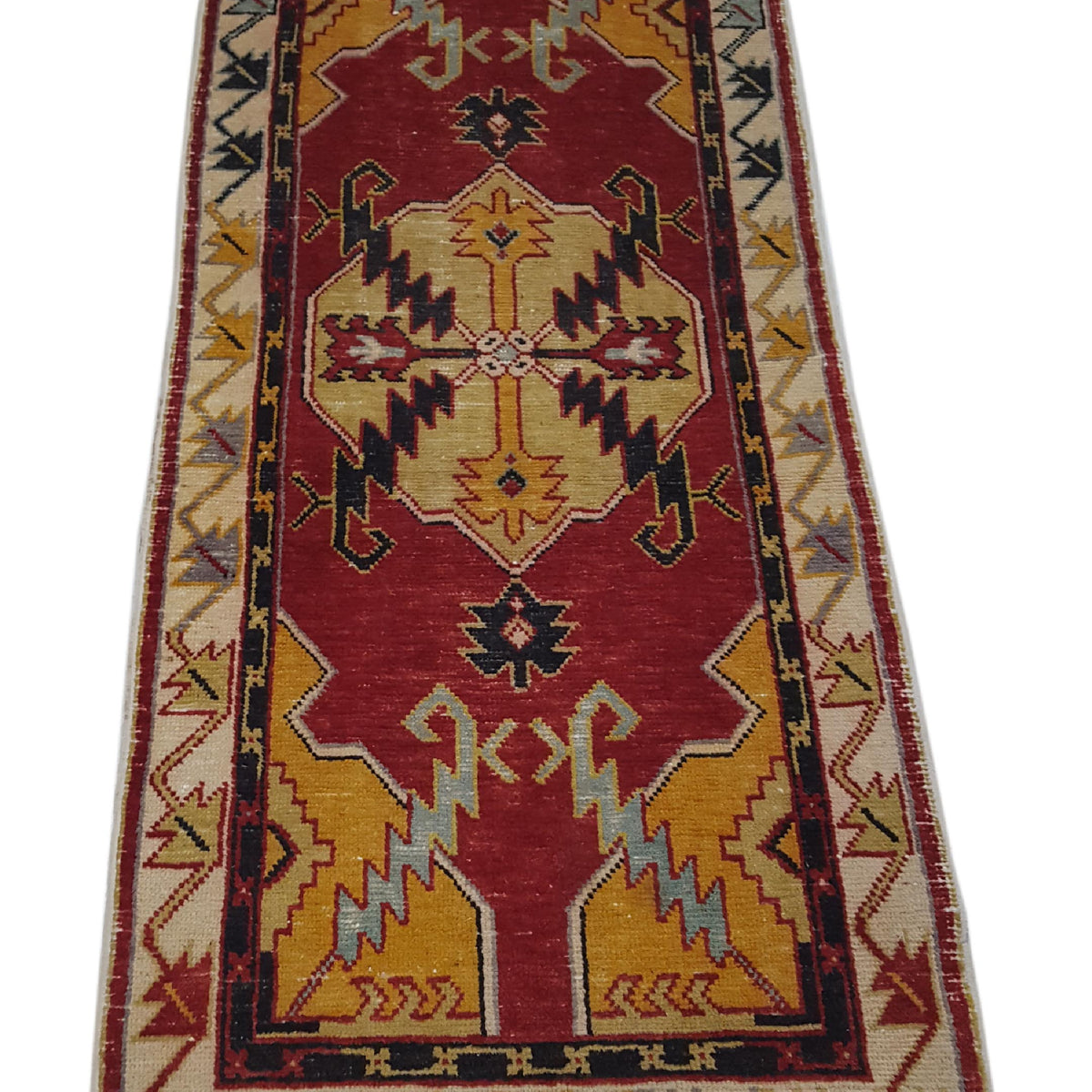 Pacific Anatolian 42019 Red Yellow Traditional Hand Knotted Rug