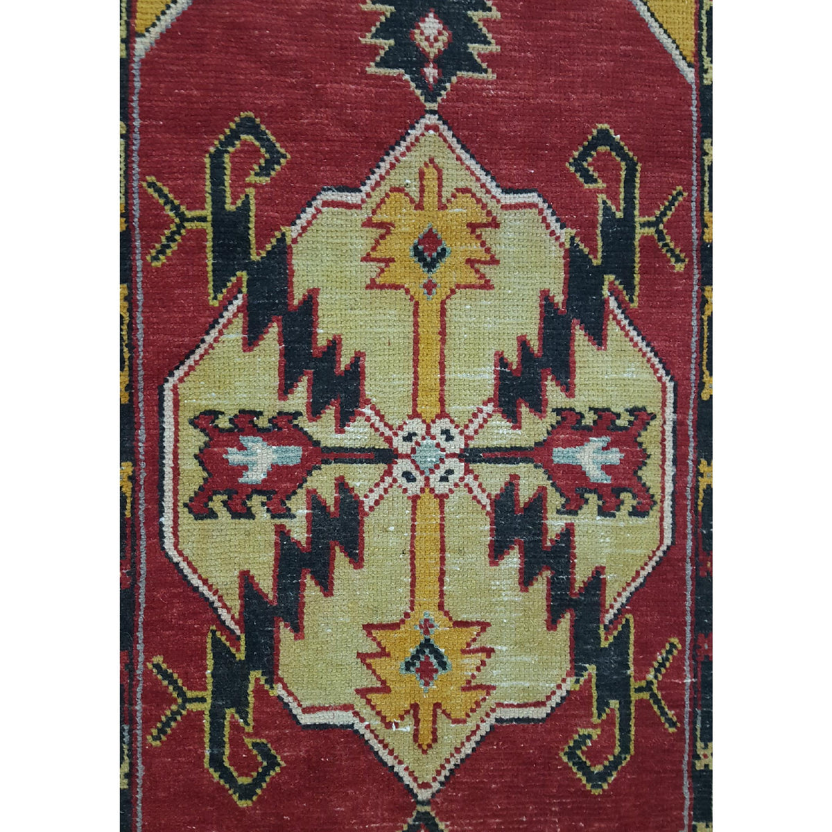 Pacific Anatolian 42019 Red Yellow Traditional Hand Knotted Rug
