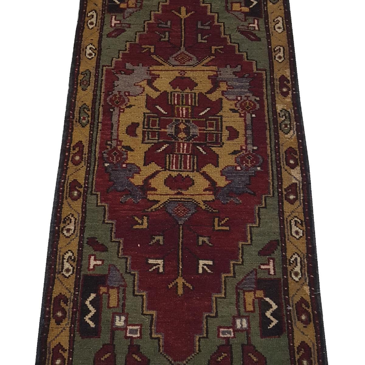 Pacific Anatolian 42020 Burgundy Black Traditional Hand Knotted Rug
