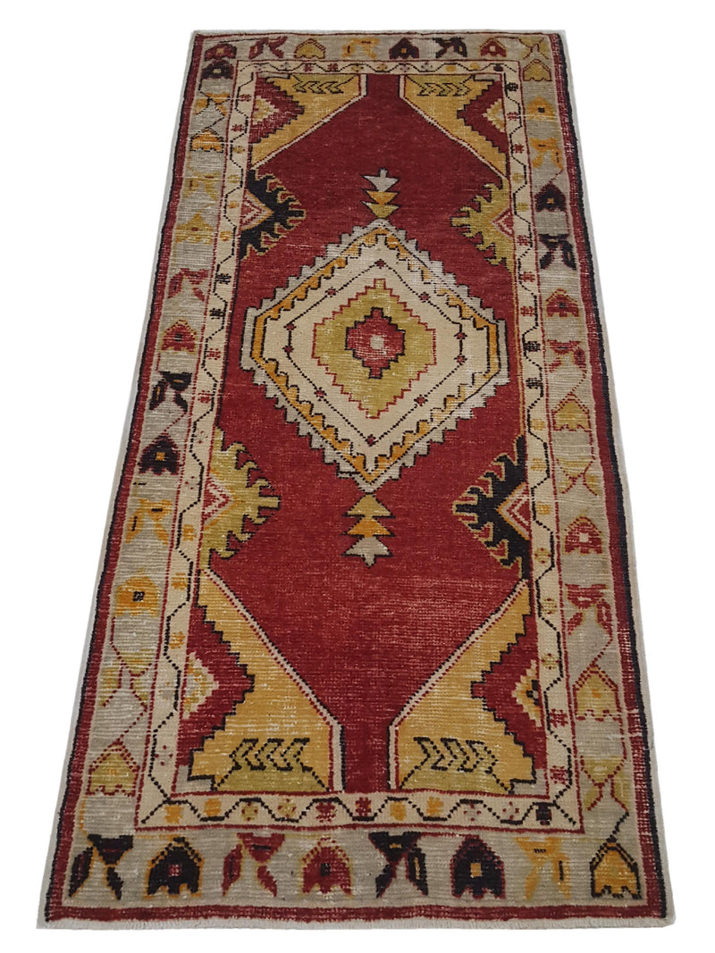 Pacific Anatolian 42022 Burgundy Lt.Grey Traditional Hand Knotted Rug