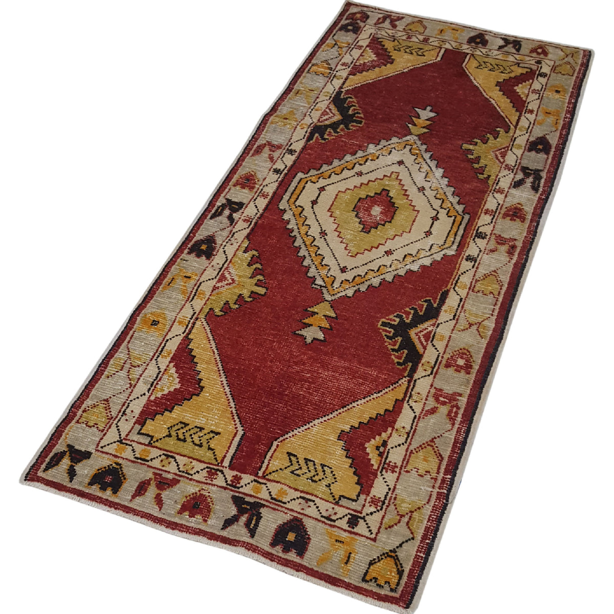 Pacific Anatolian 42022 Burgundy Lt.Grey Traditional Hand Knotted Rug