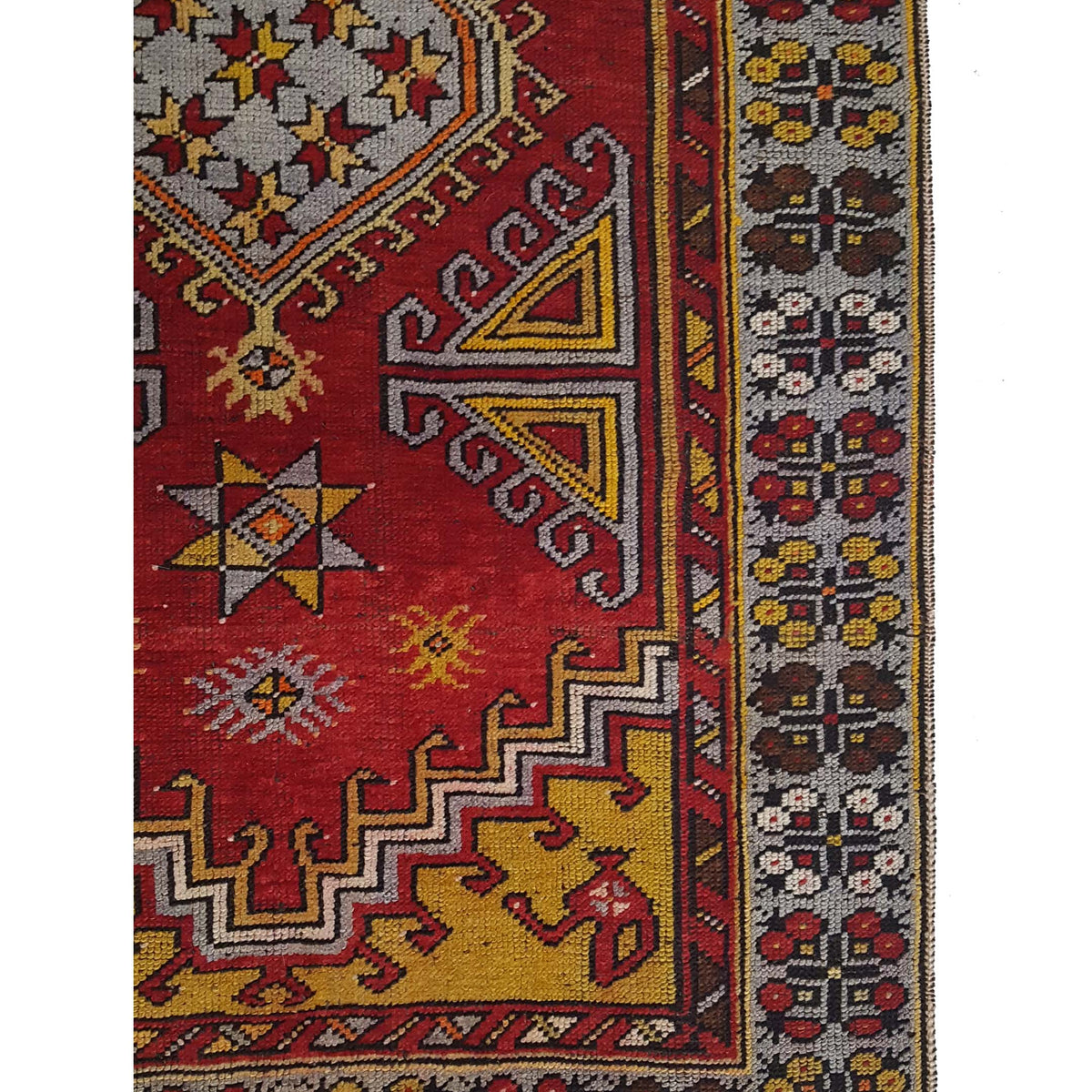 Pacific Anatolian 42031 Red Blue Traditional Hand Knotted Rug
