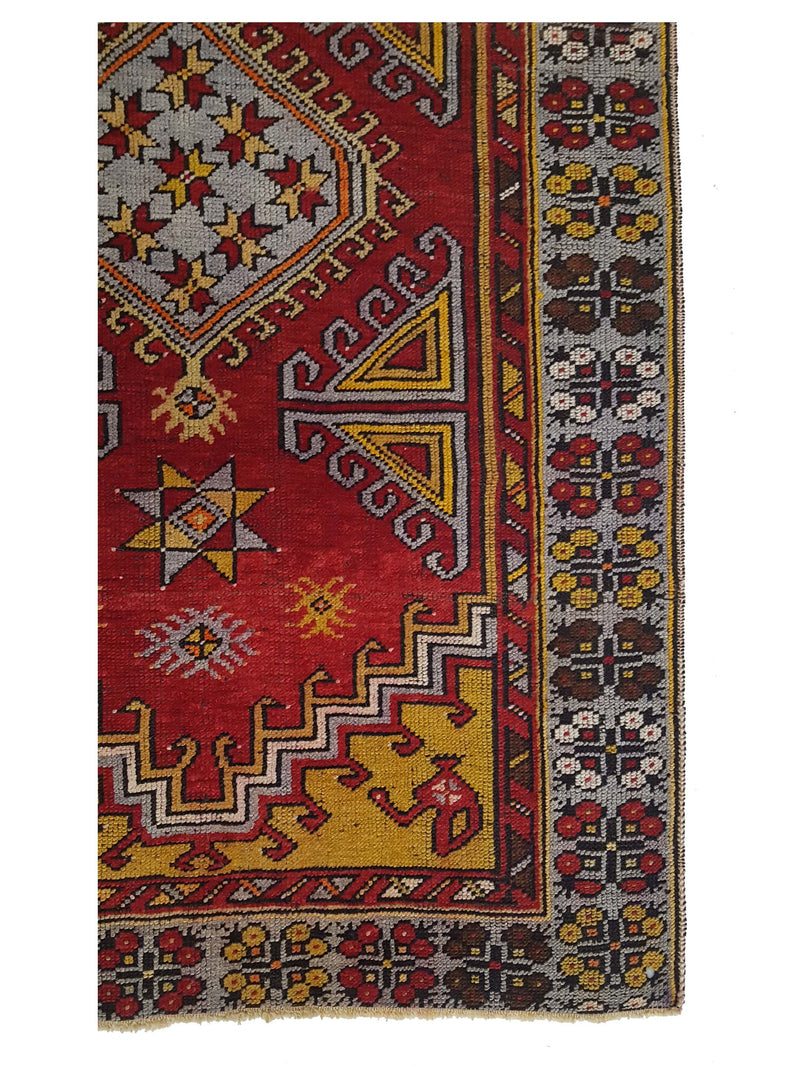 Pacific Anatolian 42031 Red Blue Traditional Hand Knotted Rug
