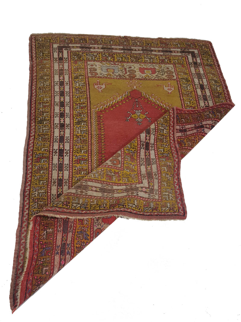 Pacific Anatolian 42032 Red Gold Traditional Hand Knotted Rug