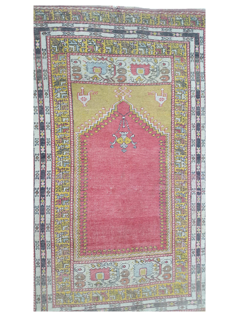 Pacific Anatolian 42032 Red Gold Traditional Hand Knotted Rug