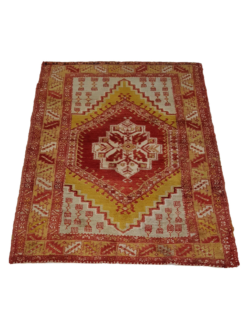 Pacific Anatolian 42036 Orange Mustard Traditional Hand Knotted Rug
