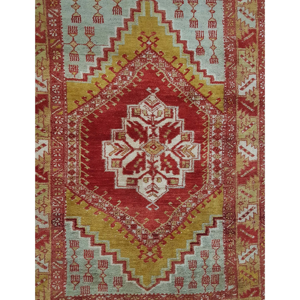 Pacific Anatolian 42036 Orange Mustard Traditional Hand Knotted Rug