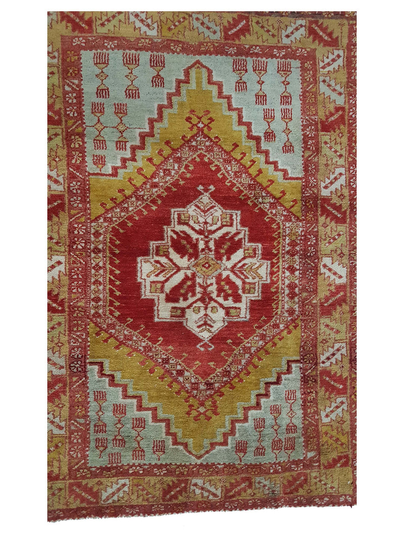 Pacific Anatolian 42036 Orange Mustard Traditional Hand Knotted Rug