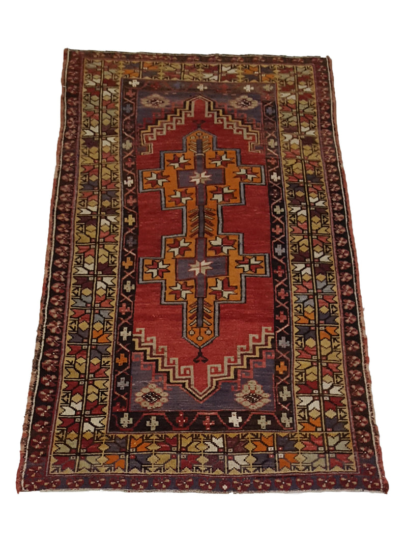 Pacific Anatolian 42037 Red Multi Traditional Hand Knotted Rug