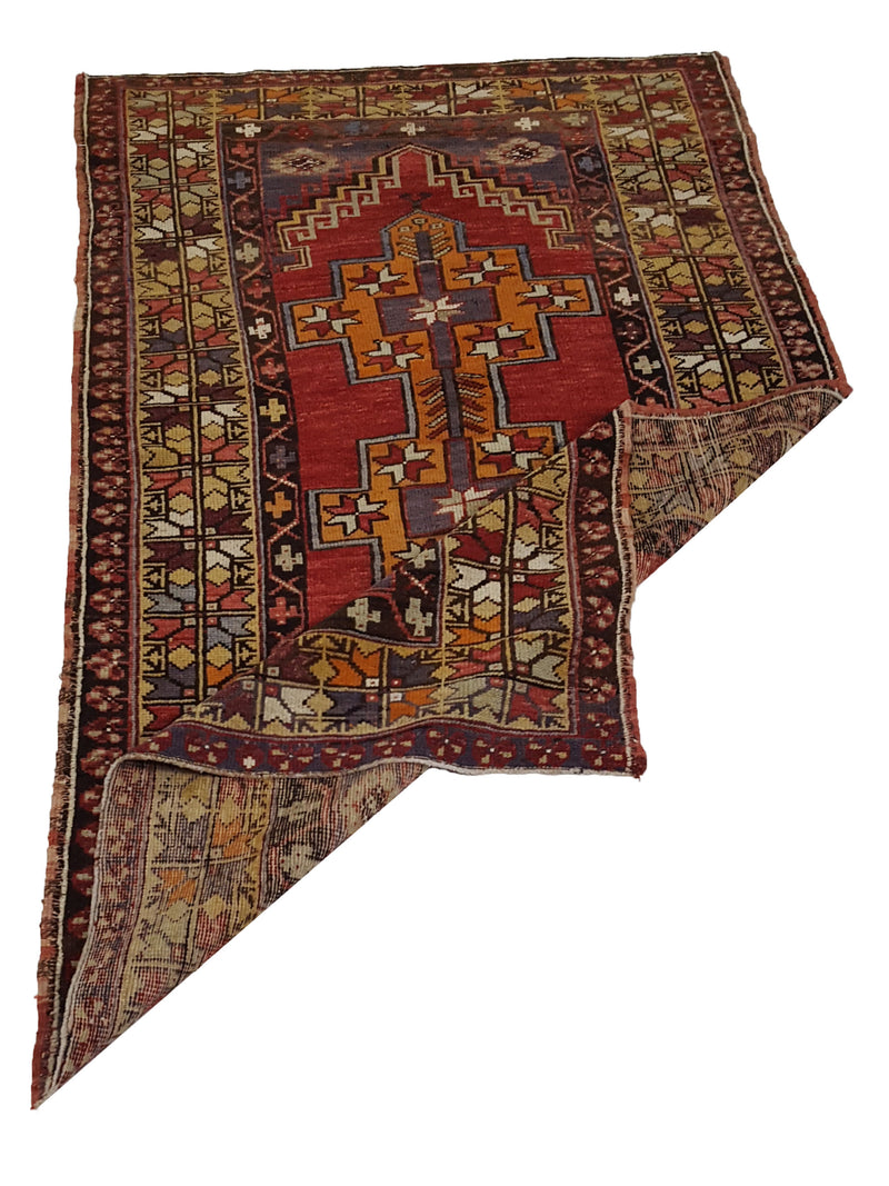 Pacific Anatolian 42037 Red Multi Traditional Hand Knotted Rug