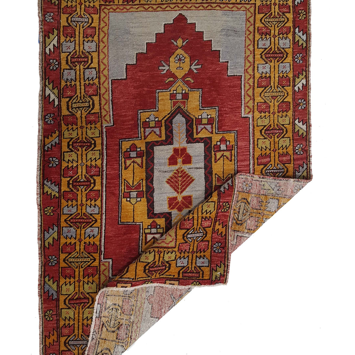 Pacific Anatolian 42039 Red Orange Traditional Hand Knotted Rug
