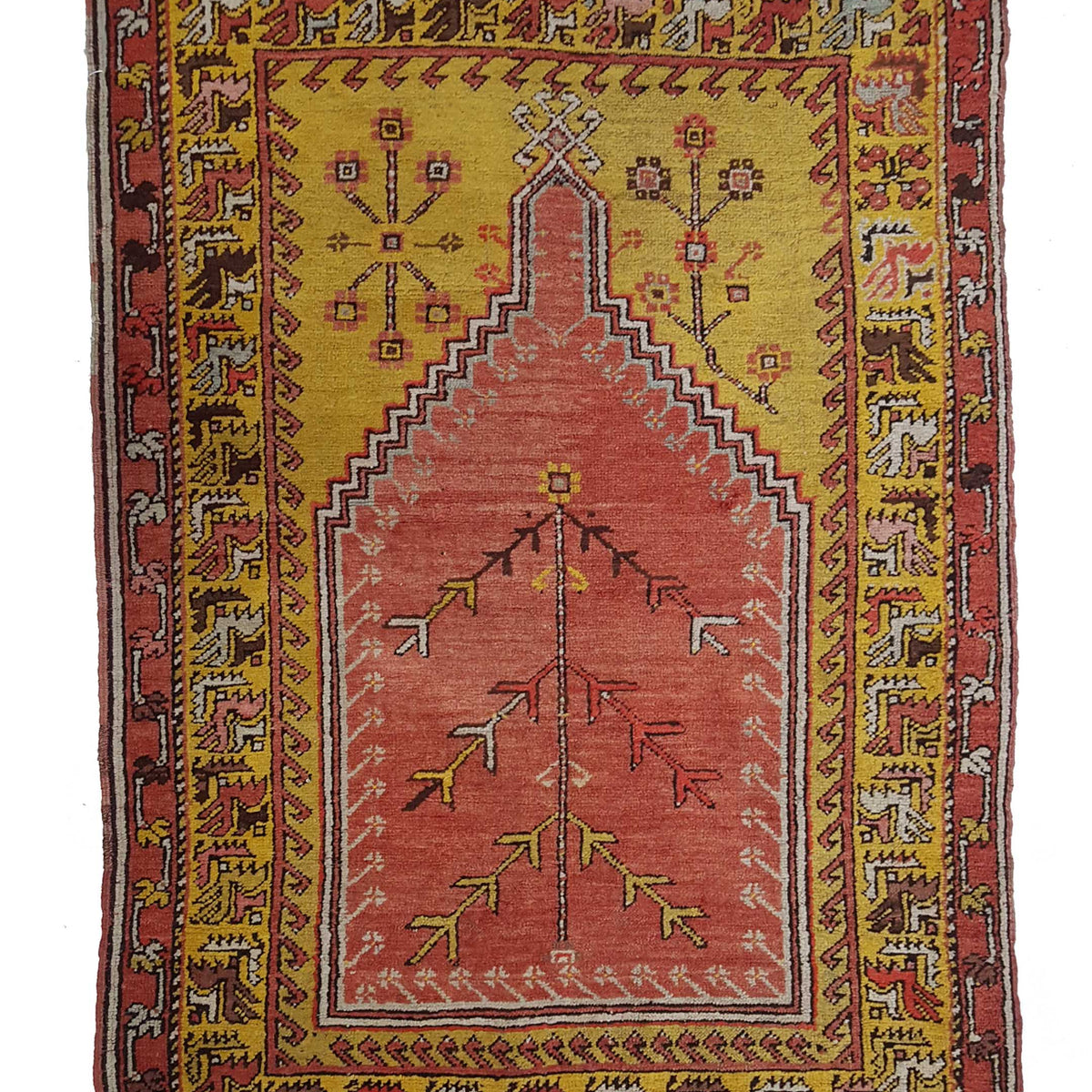 Pacific Anatolian 42040 Orange Gold Traditional Hand Knotted Rug