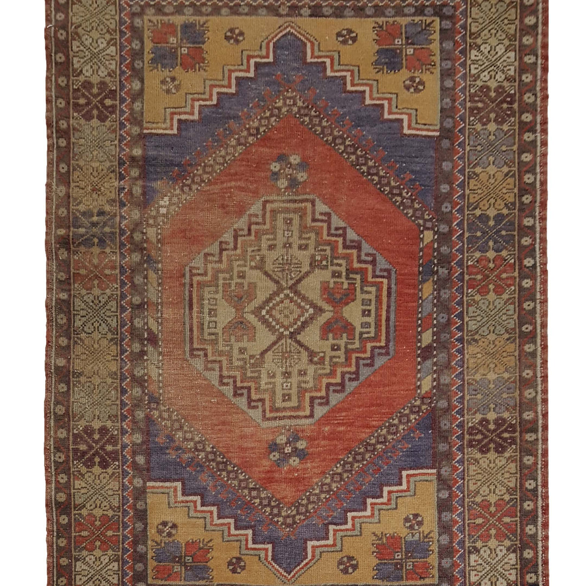 Pacific Anatolian 42044 Orange Multi Traditional Hand Knotted Rug