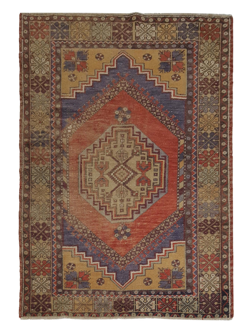 Pacific Anatolian 42044 Orange Multi Traditional Hand Knotted Rug