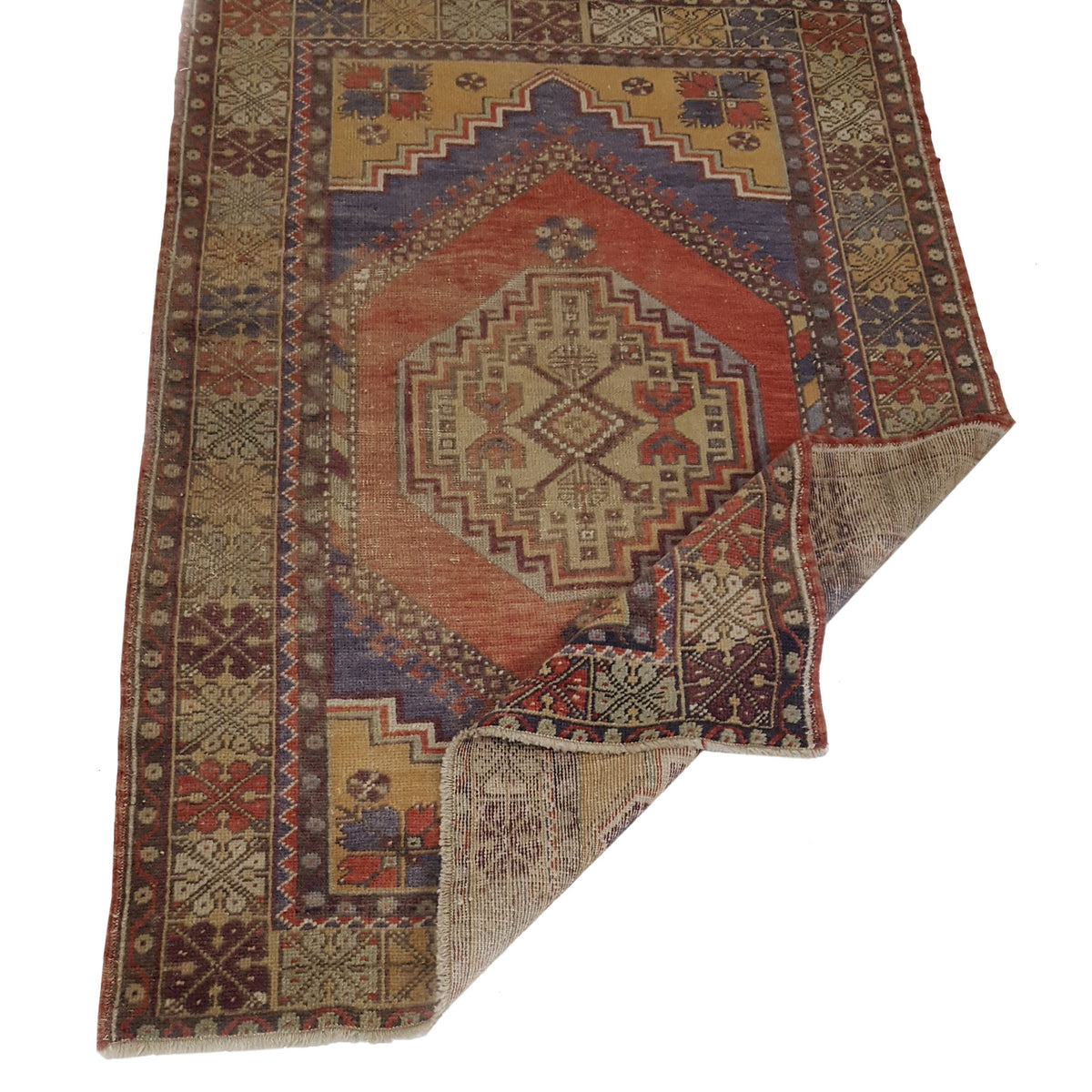 Pacific Anatolian 42044 Orange Multi Traditional Hand Knotted Rug