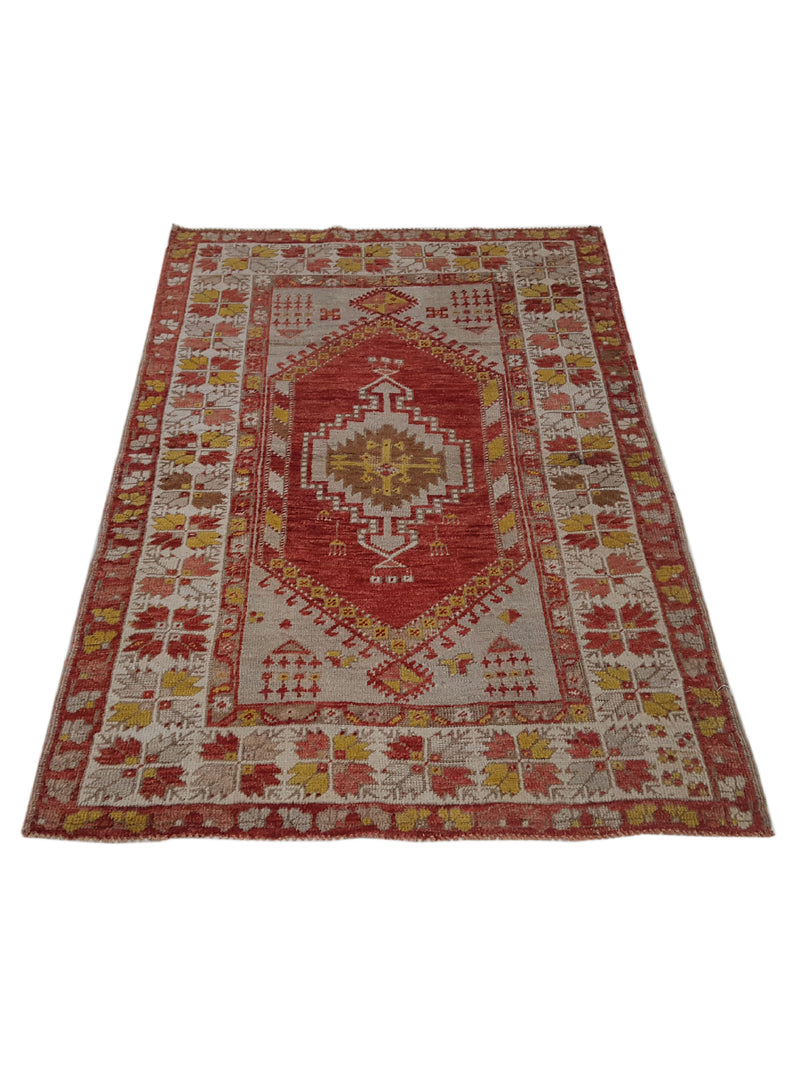 Pacific Anatolian 42046 Rust Ivory Traditional Hand Knotted Rug