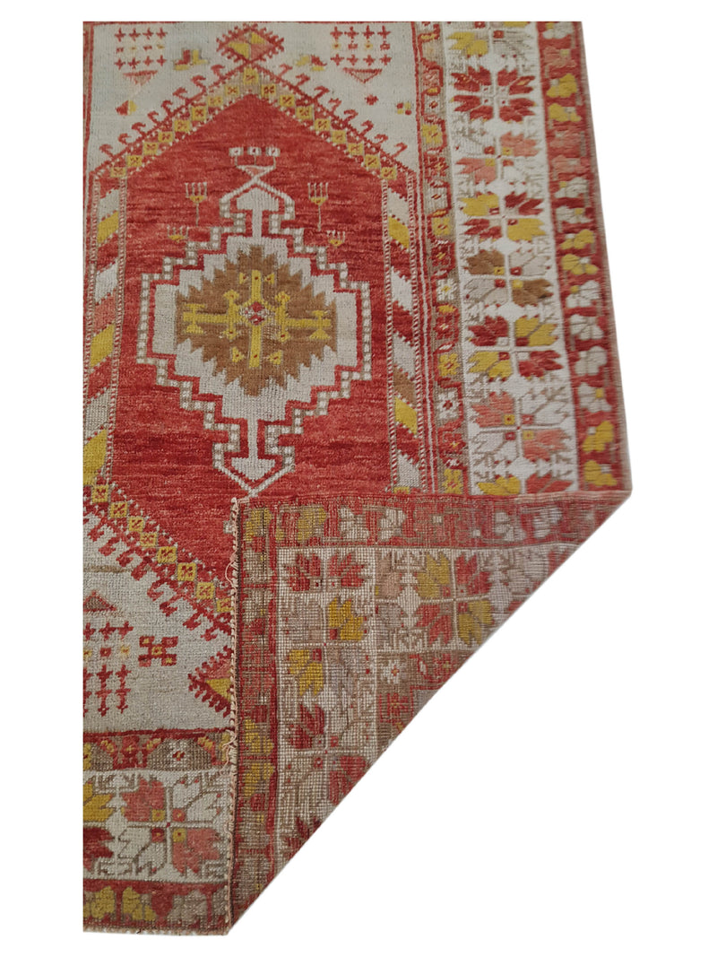 Pacific Anatolian 42046 Rust Ivory Traditional Hand Knotted Rug