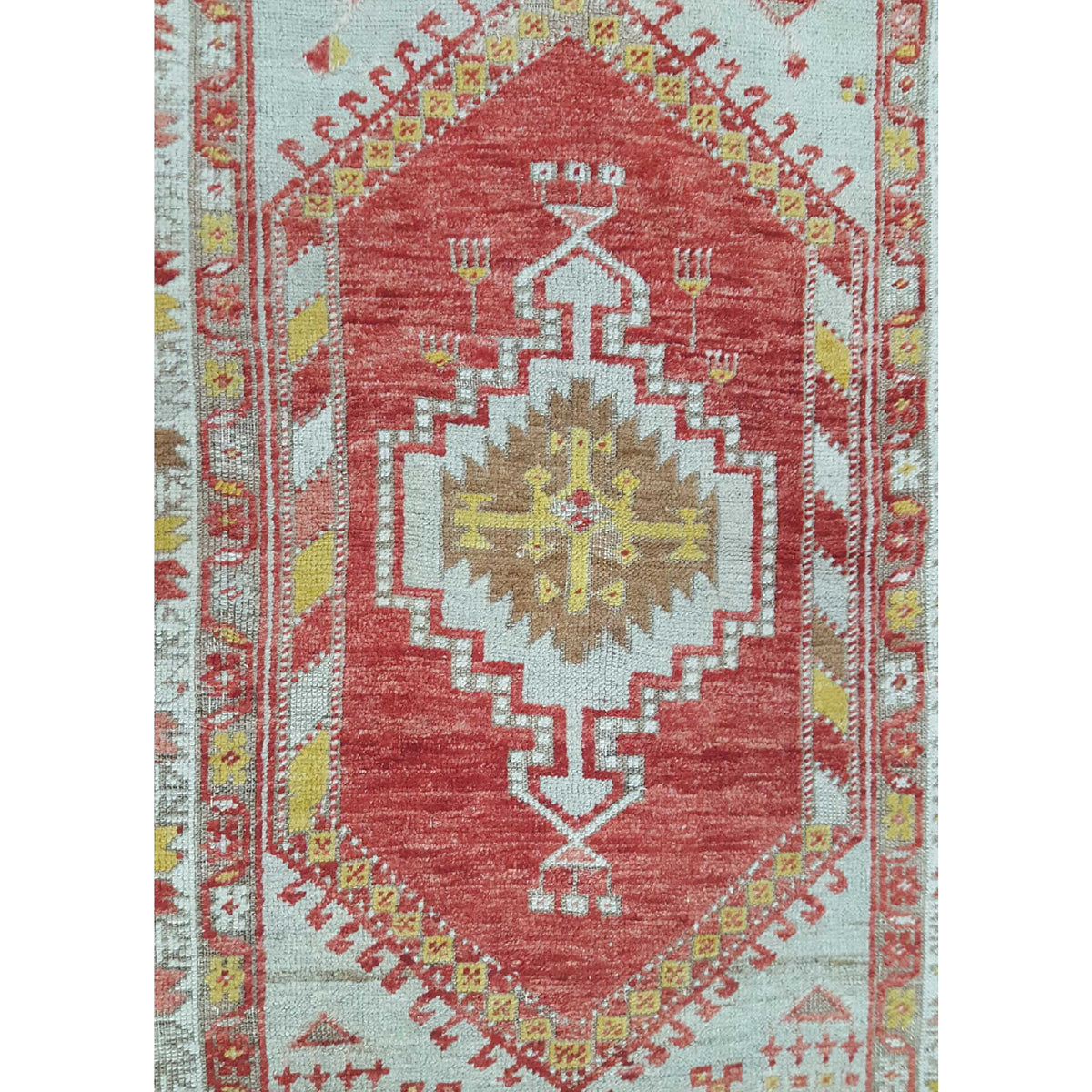 Pacific Anatolian 42046 Rust Ivory Traditional Hand Knotted Rug