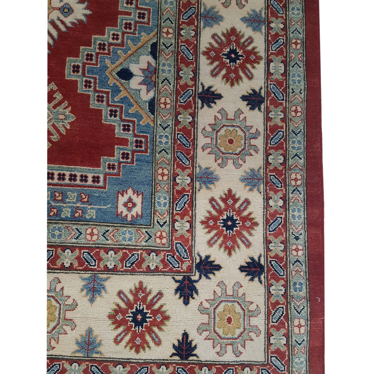 Pacific Kazak 42054 Red Ivory Traditional Hand Knotted Rug