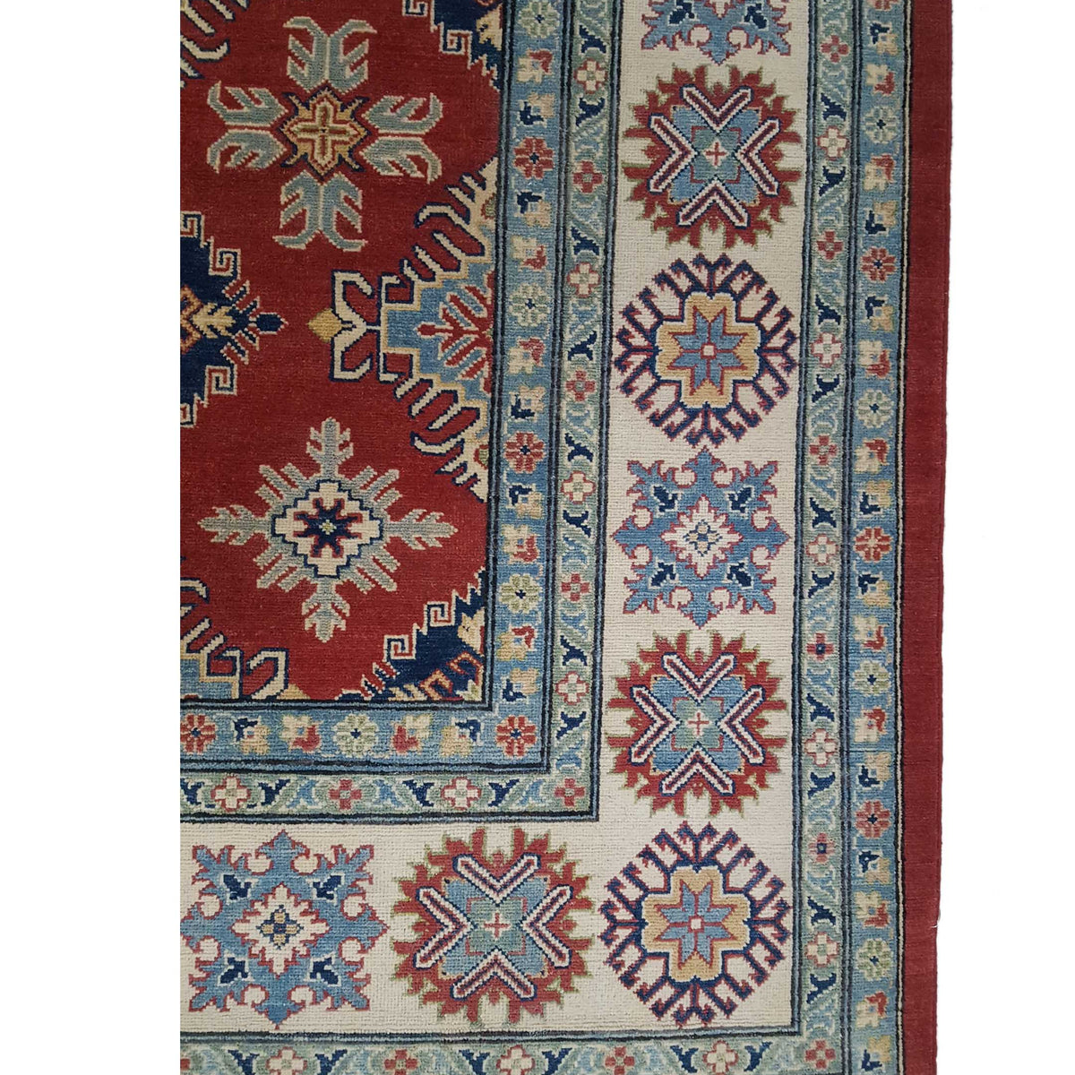 Pacific Kazak 42059 Red Ivory Traditional Hand Knotted Rug