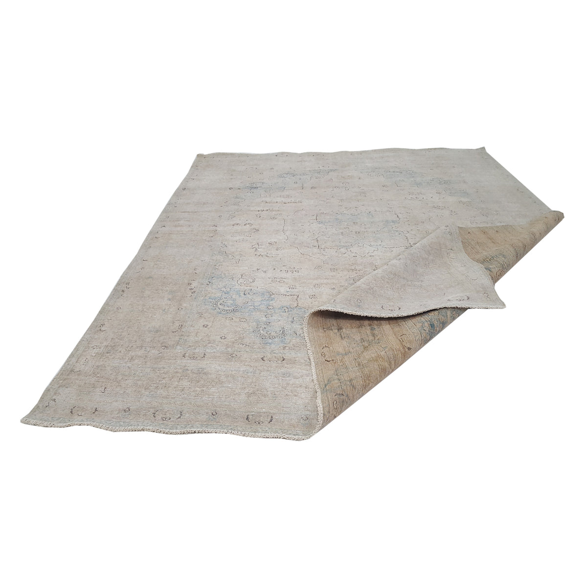 Pacific Vintage 42076 Ivory Ivory Vintage Hand Knotted Rug