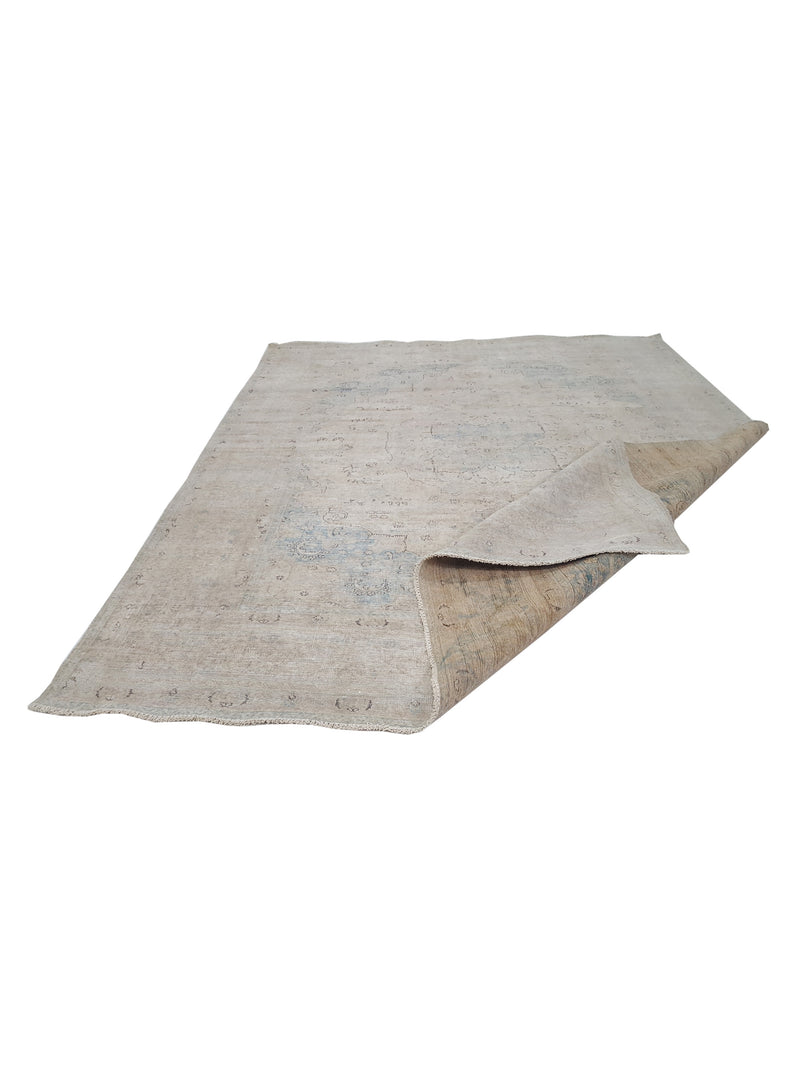 Pacific Vintage 42076 Ivory Ivory Vintage Hand Knotted Rug