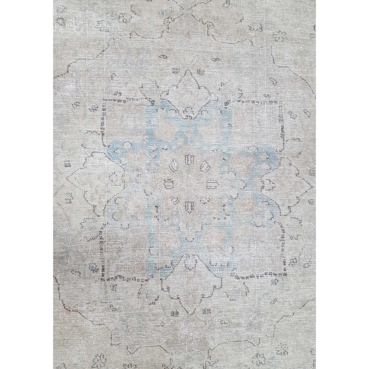 Pacific Vintage 42076 Ivory Ivory Vintage Hand Knotted Rug