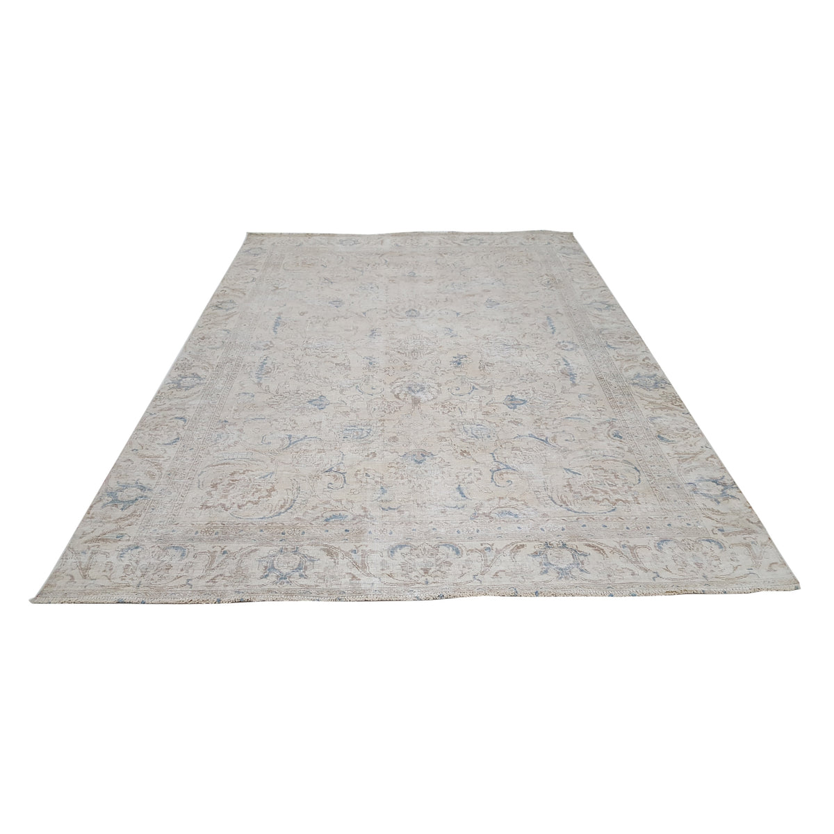Pacific Vintage 42086 Ivory Ivory Vintage Hand Knotted Rug